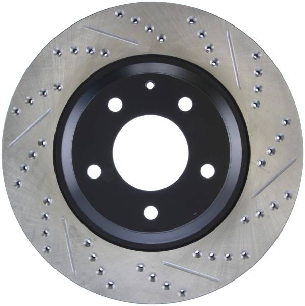 Stoptech - StopTech Sport Drilled/Slotted Brake Rotor Rear Left 127.45072L