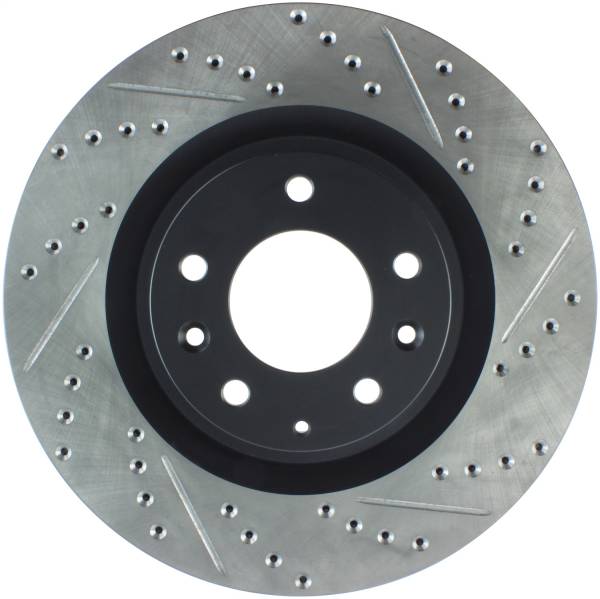 Stoptech - StopTech Sport Drilled/Slotted Brake Rotor; Front Left