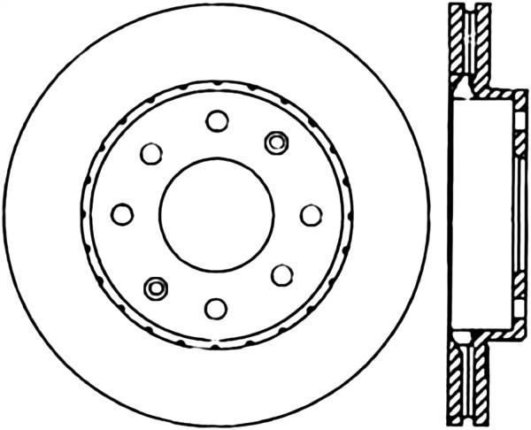 Stoptech - StopTech Sport Cryo Drilled/Slotted Brake Rotor Front Left 127.46039CL