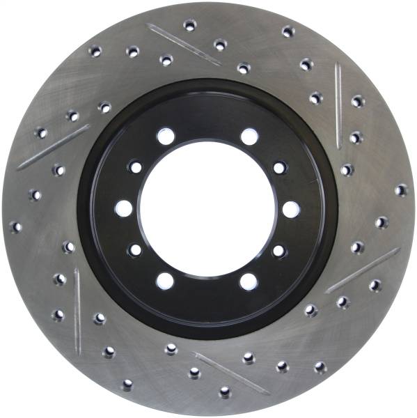 Stoptech - StopTech Sport Drilled/Slotted Brake Rotor Front Left 127.46040L