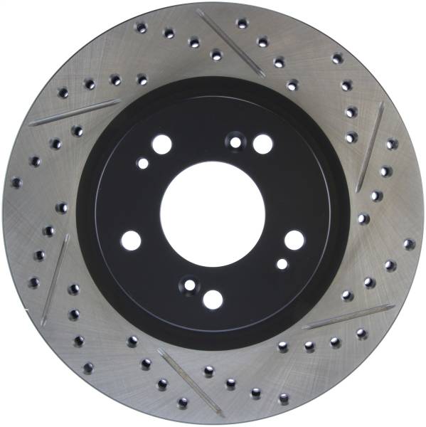 Stoptech - StopTech Sport Drilled/Slotted Brake Rotor Front Left 127.46066L