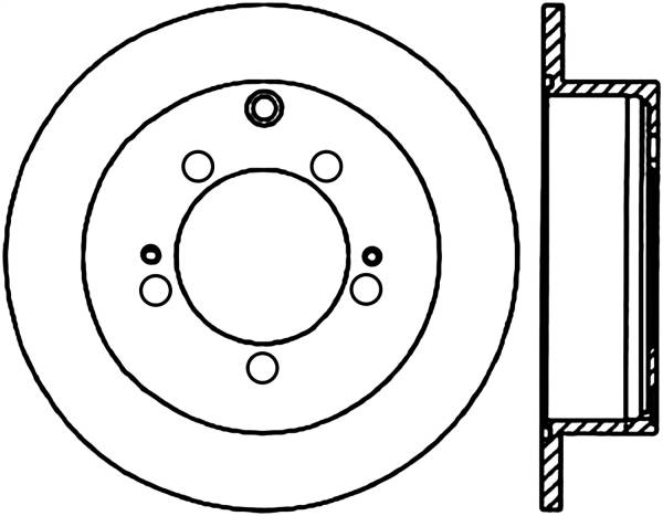 Stoptech - StopTech Sport Drilled/Slotted Brake Rotor Rear Right 127.46067R