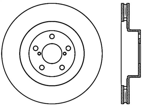 Stoptech - StopTech Sport Cryo Drilled/Slotted Brake Rotor Front Left 127.47018CL