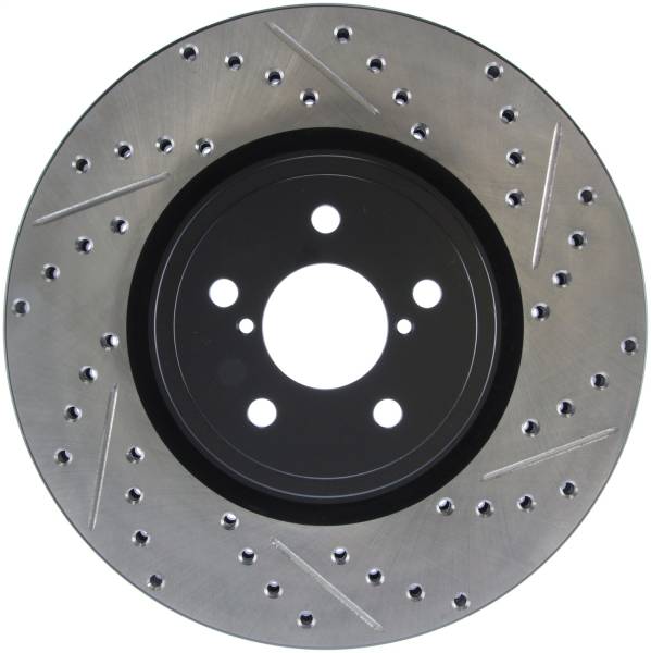 Stoptech - StopTech Sport Drilled/Slotted Brake Rotor Front Left 127.47024L