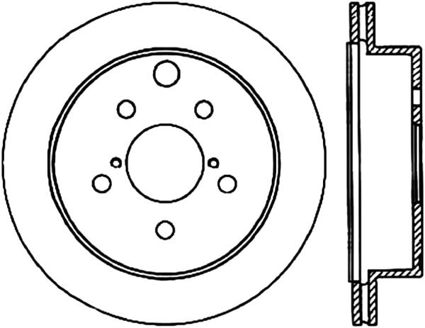 Stoptech - StopTech Sport Cryo Drilled/Slotted Brake Rotor Rear Right 127.47028CR