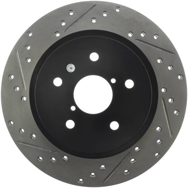 Stoptech - StopTech Sport Drilled/Slotted Brake Rotor Rear Right 127.47037R