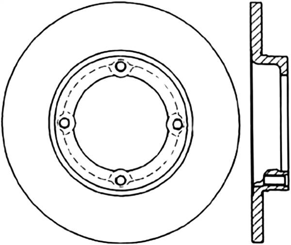 Stoptech - StopTech Sport Drilled/Slotted Brake Rotor Front Left 127.48001L