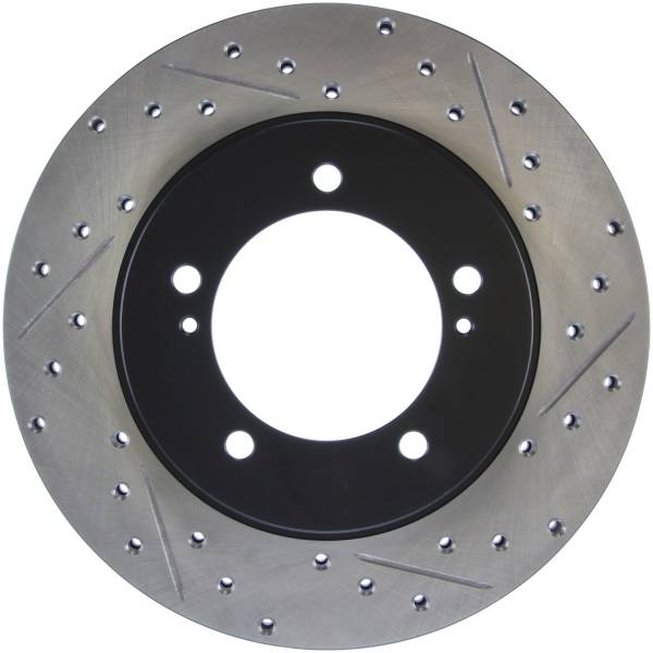 Stoptech - StopTech Sport Drilled/Slotted Brake Rotor Front Left 127.48008L