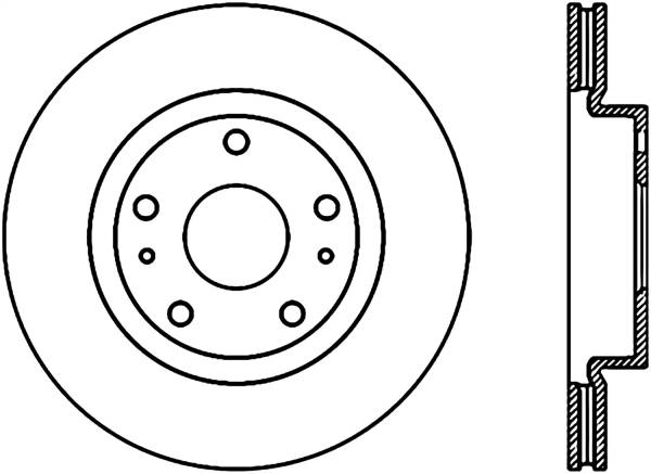 Stoptech - StopTech Sport Cryo Drilled/Slotted Brake Rotor Front Left 127.48012CL