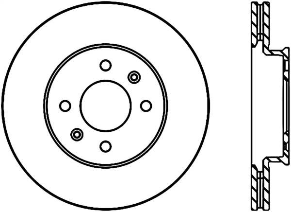 Stoptech - StopTech Sport Cryo Drilled/Slotted Brake Rotor Front Left 127.50015CL