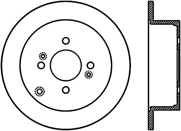 Stoptech - StopTech Sport Cryo Drilled/Slotted Brake Rotor Rear Right 127.50016CR