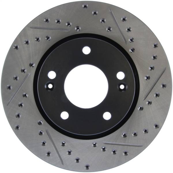 Stoptech - StopTech Sport Drilled/Slotted Brake Rotor; Front Left