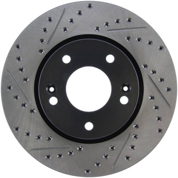 Stoptech - StopTech Sport Drilled/Slotted Brake Rotor; Front Right