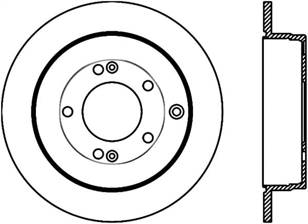 Stoptech - StopTech Sport Drilled/Slotted Brake Rotor Rear Right 127.51022R