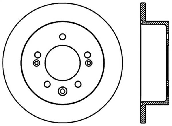 Stoptech - StopTech Sport Drilled/Slotted Brake Rotor Rear Right 127.51024R