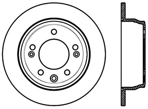 Stoptech - StopTech Sport Drilled/Slotted Brake Rotor Rear Right 127.51033R