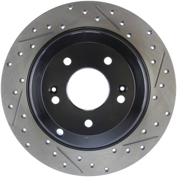 Stoptech - StopTech Sport Drilled/Slotted Brake Rotor Rear Left 127.51037L