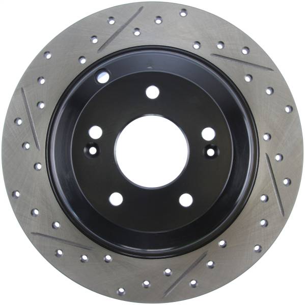 Stoptech - StopTech Sport Drilled/Slotted Brake Rotor Rear Right 127.51037R