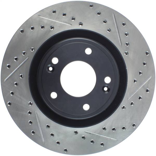 Stoptech - StopTech Sport Drilled/Slotted Brake Rotor Front Left 127.51038L