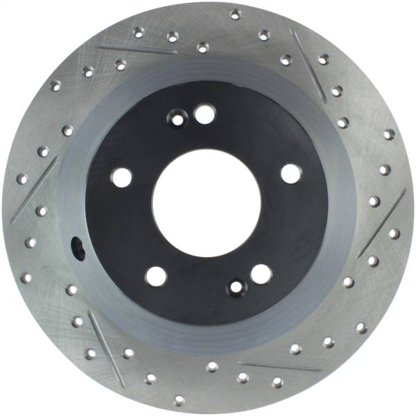 Stoptech - StopTech Sport Drilled/Slotted Brake Rotor; Rear Left