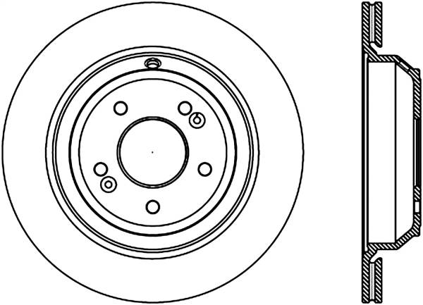 Stoptech - StopTech Sport Drilled/Slotted Brake Rotor Rear Left 127.51041L