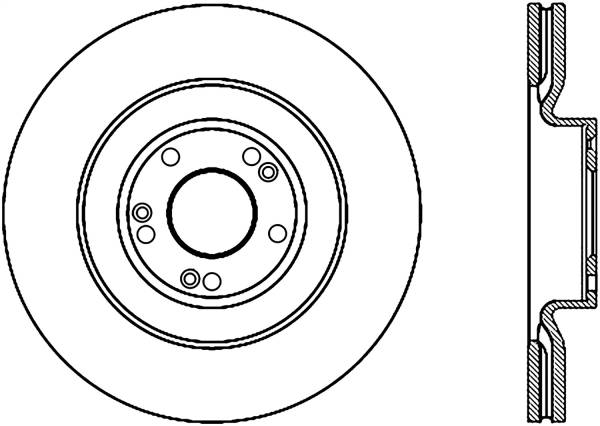 Stoptech - StopTech Sport Cryo Drilled/Slotted Brake Rotor Front Left 127.51042CL