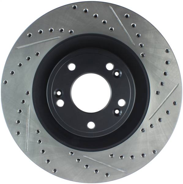 Stoptech - StopTech Sport Drilled/Slotted Brake Rotor Front Left 127.51042L