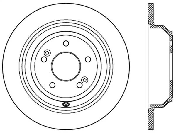 Stoptech - StopTech Sport Drilled/Slotted Brake Rotor Rear Left 127.51045L