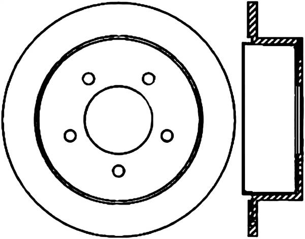 Stoptech - StopTech Sport Cryo Drilled/Slotted Brake Rotor Rear Right 127.58002CR