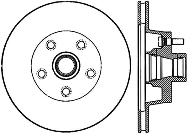 Stoptech - StopTech Sport Cryo Drilled/Slotted Brake Rotor Front Left 127.61000CL