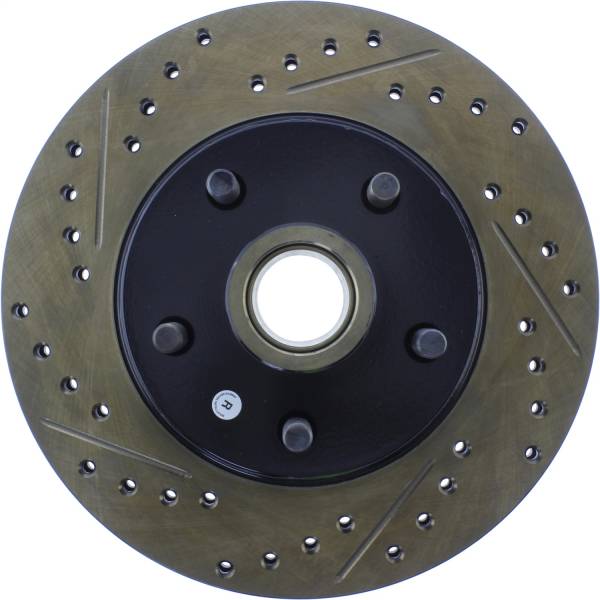 Stoptech - StopTech Sport Cryo Drilled/Slotted Brake Rotor Front Right 127.61000CR