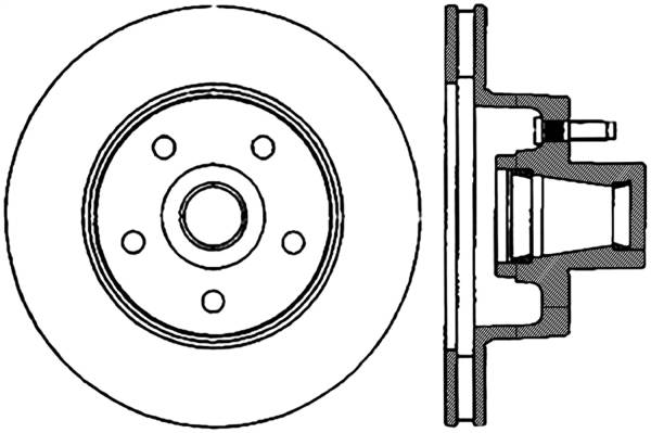 Stoptech - StopTech Sport Drilled/Slotted Brake Rotor Front Left 127.61017L