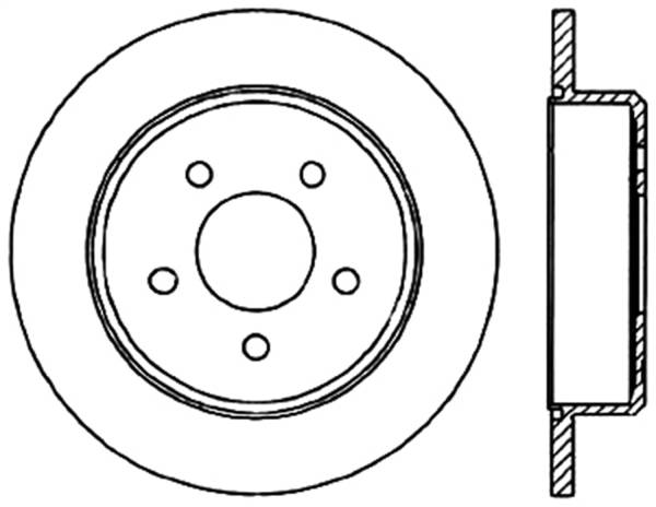 Stoptech - StopTech Sport Drilled/Slotted Brake Rotor Rear Right 127.61032R