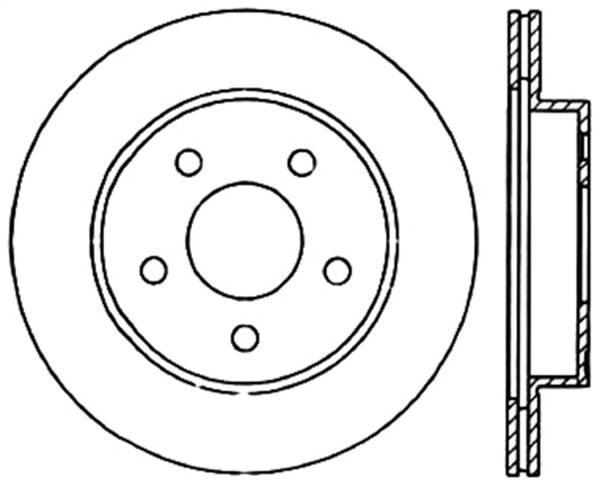 Stoptech - StopTech Sport Cryo Drilled/Slotted Brake Rotor Rear Right 127.61037CR