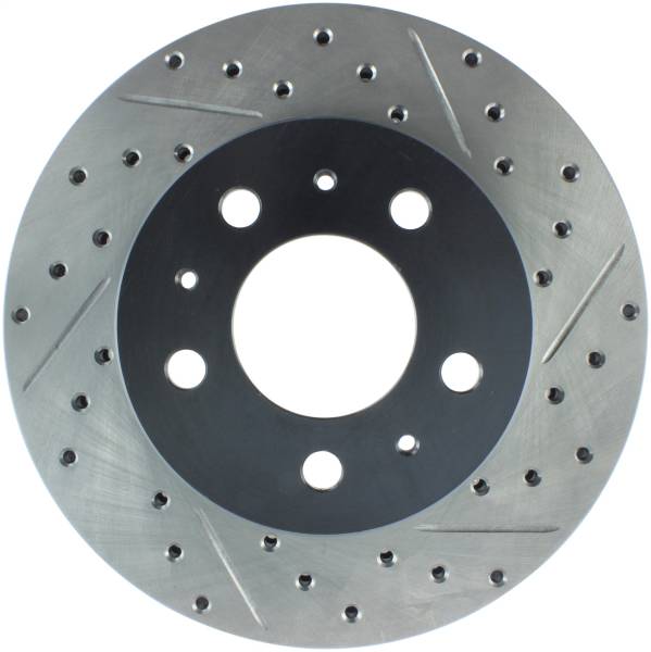 Stoptech - StopTech Sport Drilled/Slotted Brake Rotor Front Left 127.61047L