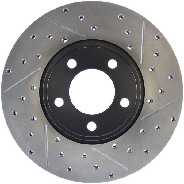 Stoptech - StopTech Sport Drilled/Slotted Brake Rotor Front Left 127.61049L