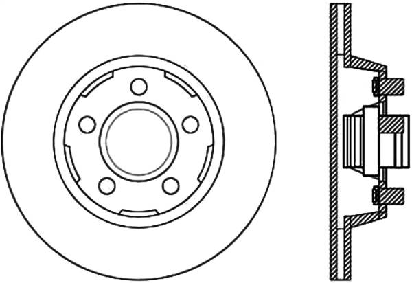 Stoptech - StopTech Sport Drilled/Slotted Brake Rotor Front Right 127.61053R