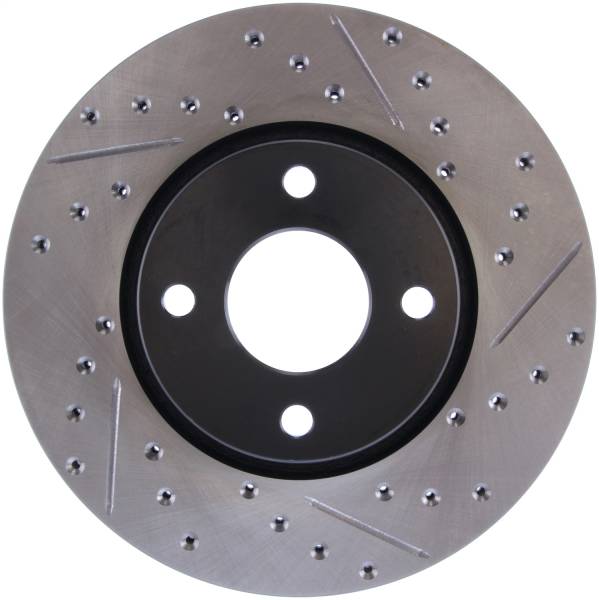 Stoptech - StopTech Sport Drilled/Slotted Brake Rotor Front Left 127.61056L