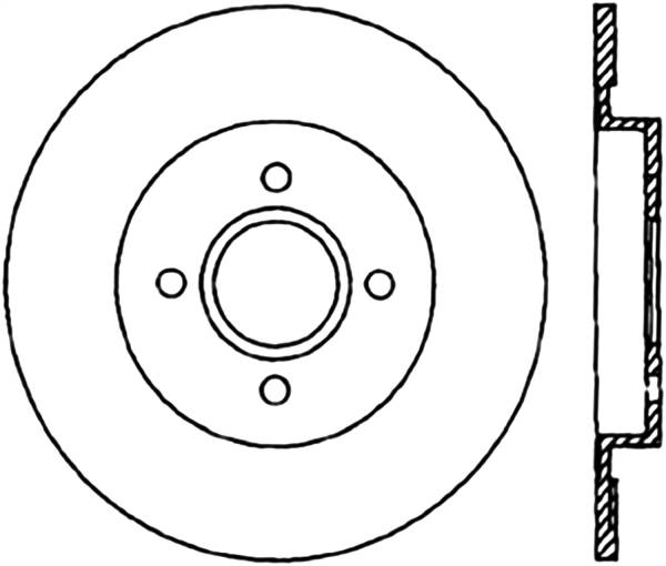 Stoptech - StopTech Sport Cryo Drilled/Slotted Brake Rotor Rear Right 127.61074CR