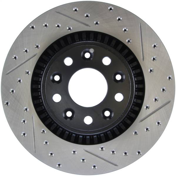 Stoptech - StopTech Sport Drilled/Slotted Brake Rotor; Front Left