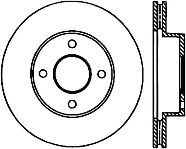 Stoptech - StopTech Sport Drilled/Slotted Brake Rotor Front Left 127.61082L