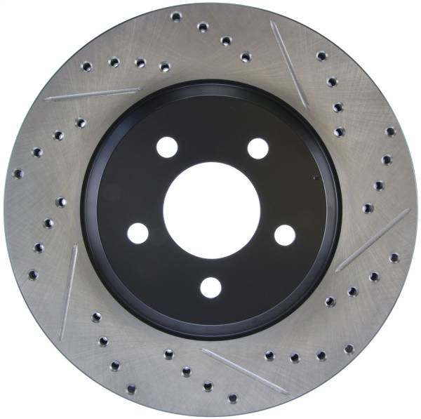 Stoptech - StopTech Sport Drilled/Slotted Brake Rotor Front Left 127.61086L