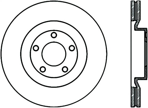 Stoptech - StopTech Sport Cryo Drilled/Slotted Brake Rotor Front Left 127.61090CL