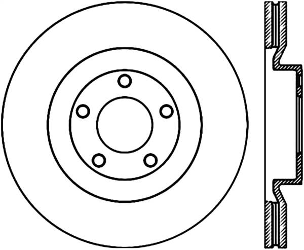 Stoptech - StopTech Sport Cryo Drilled/Slotted Brake Rotor Front Right 127.61090CR