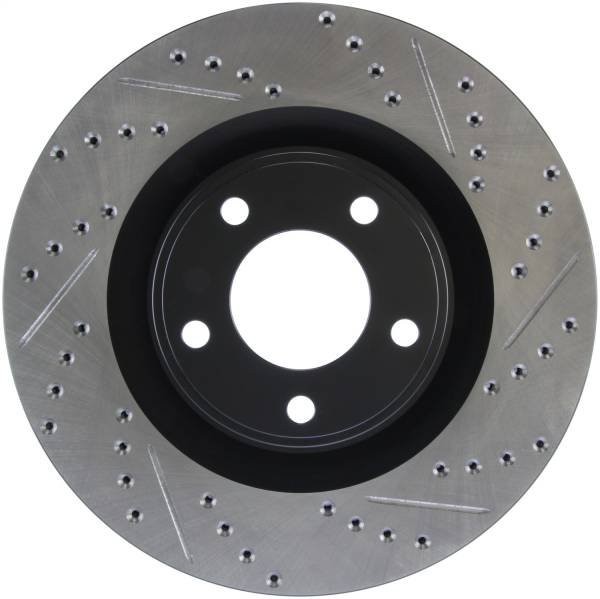 Stoptech - StopTech Sport Drilled/Slotted Brake Rotor; Front Left