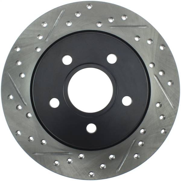 Stoptech - StopTech 12-15 Ford Focus w/ Rear Disc Brakes Rear Right Slotted & Drilled Rotor - 127.61099R