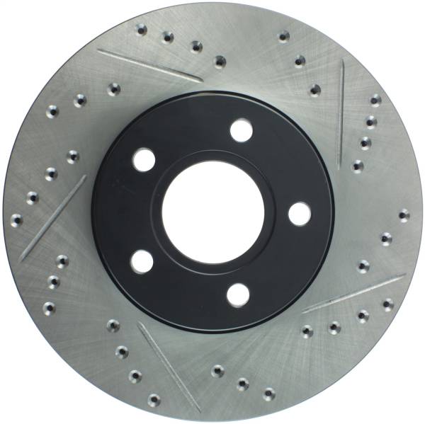 Stoptech - StopTech Sport Drilled/Slotted Brake Rotor Front Left 127.61100L