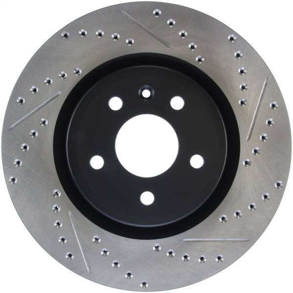 Stoptech - StopTech Sport Drilled/Slotted Brake Rotor Front Left 127.61102L