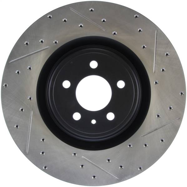 Stoptech - StopTech Sport Drilled/Slotted Brake Rotor; Front Left