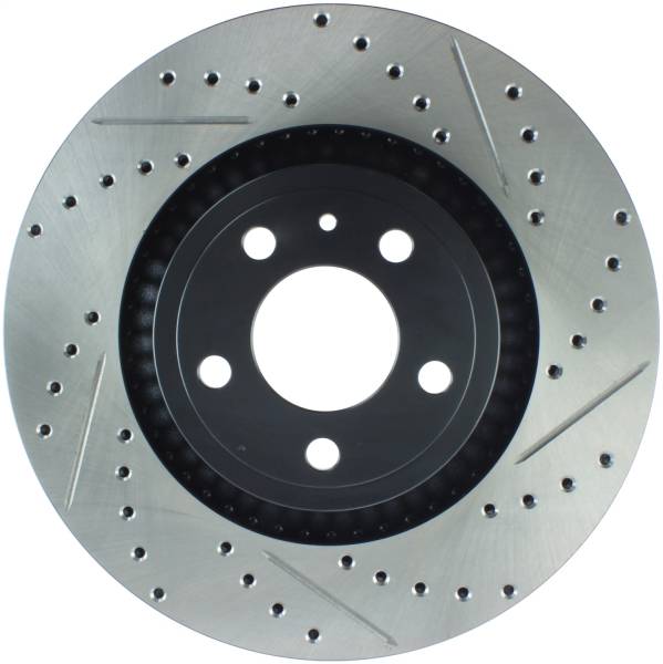 Stoptech - StopTech Sport Drilled/Slotted Brake Rotor Front Left 127.61114L